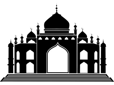 Download Vector Siluet Masjid Cdr And Png Hd Dodo Grafis Download