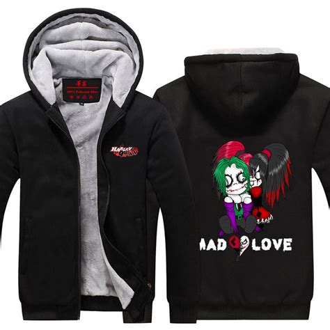Harley Quinn Joker Cute Mad Love Couple Cool Hooded Jacket