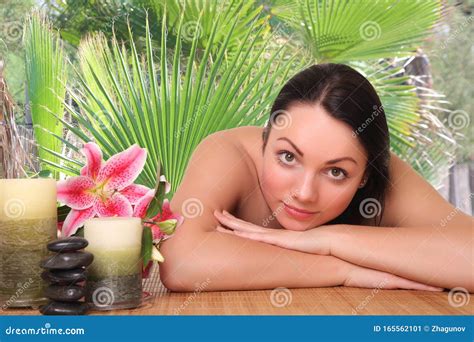 Beautiful Woman Getting Spa Stock Image Image Of Aroma Care 165562101