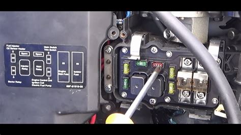 Yamaha Outboard Hpdi Blown Fuses And Relays In Fuse Boxtilt Trim Fuel