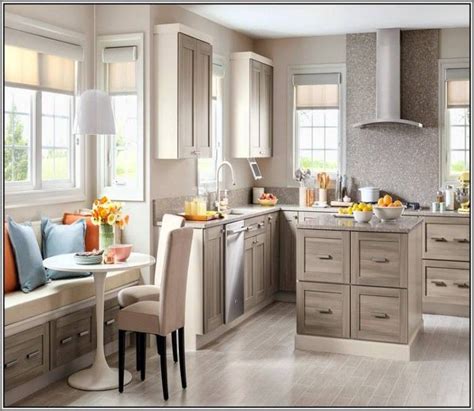 Today i was at home depot and got a glimpse of the new martha stewart cabinet line ….they looked really pretty! home depot kitchen cabinets persian gray martha stewart ...
