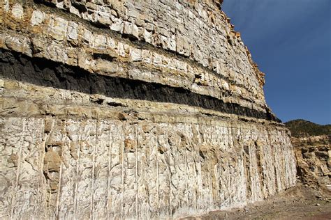 Coal is formed when dead plant matter decays into peat and is converted into coal by the heat and pressure of deep burial over millions of years. Coal seams | 1 of 4 photos in a series. This looks like ...