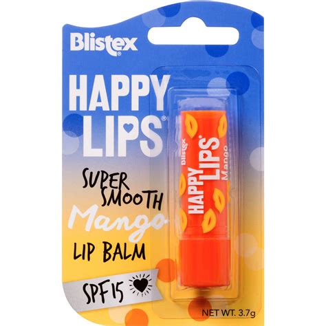 Blistex Happy Lips Super Smooth Mango Lip Balm 37g Woolworths