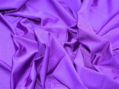 Buy 12m Purple Spandex Plain Lycra Fabric 4 Way Stretch Lycra