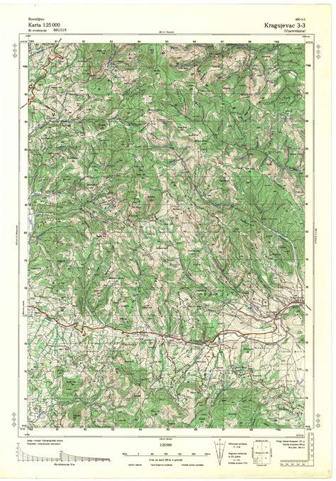 Topografske Karte Srbije Jna Kragujevac
