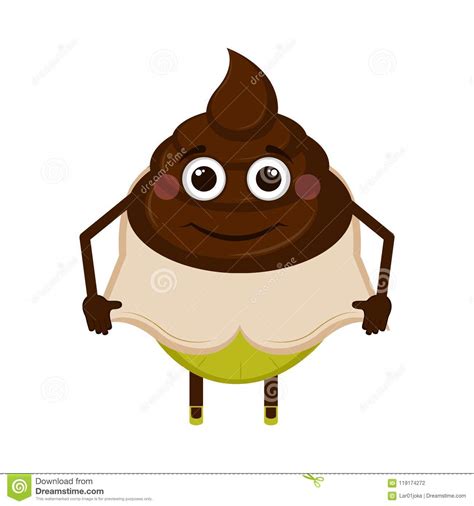 Happy Poop Emoji Stock Vector Illustration Of Smiley 119174272