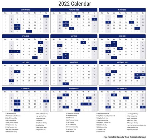 Ey Holiday Calendar 2022 Customize And Print