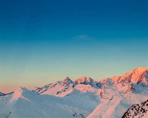 Download 1280x1024 Wallpaper Sunset Horizon Clean Sky Glacier