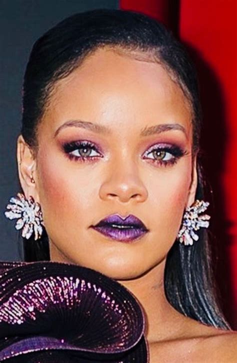 Rihannas Drop Dead Earrings Rihanna Bling Makeup