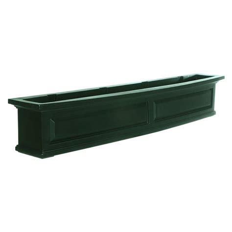 Mayne Yorkshire 12 In X 36 In Vinyl Window Box 4823w The Home Depot