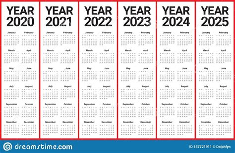 2020 2021 2022 2023 Calendar Printable One Page Calendar Inspiration