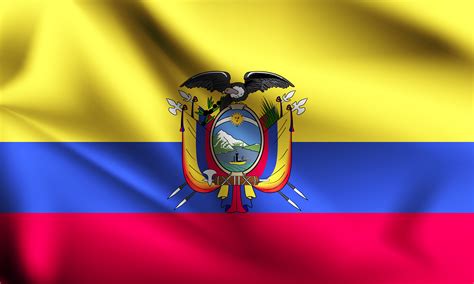 Ecuador Bandera 3d 1229017 Vector En Vecteezy
