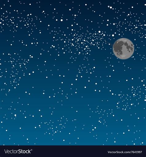 Background Starry Night Sky Eps 10 Royalty Free Vector Image