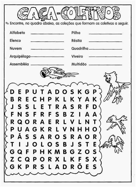 Exercicios De Portugues Para 3º Ano