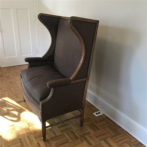 It swivels, seat is padded, and comfortably, the wide backrest is perfect as. Modern Double Wide High Back Chair | Chairish
