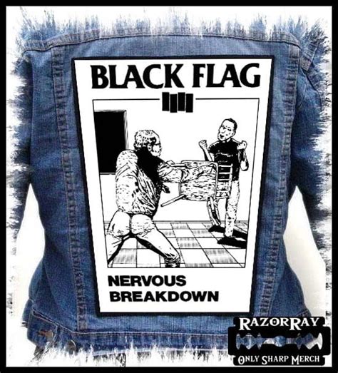 Black Flag Nervous Breakdown Backpatch Back Patch