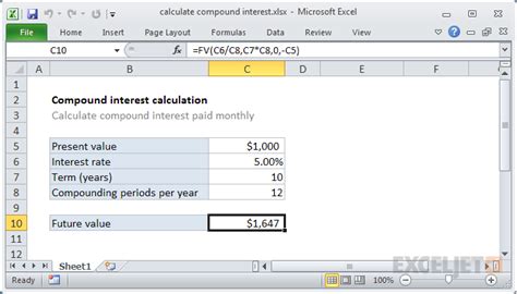 How To Calculate Compound Interest In Excel The Tech Edvocate