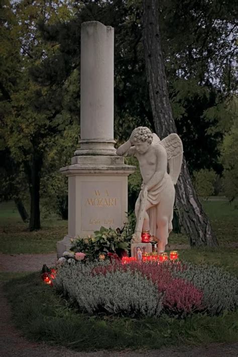 Mozarts Grave In Vienna Austia We Went Across The Entire City Of