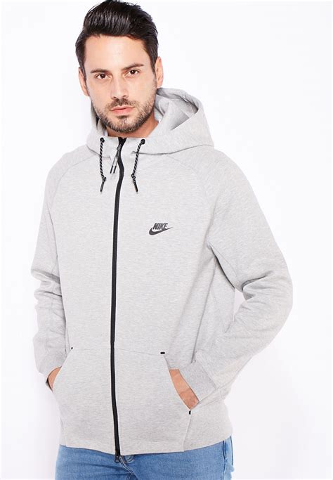 Buy Nike Grey Tech Fleece Aw77 Hoodie For Men In Mena Worldwide