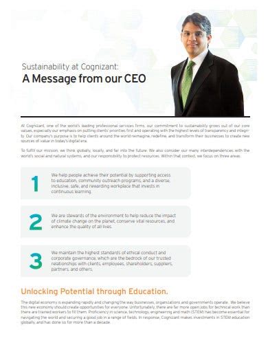 20 Ceo Statement Templates In Pdf Doc