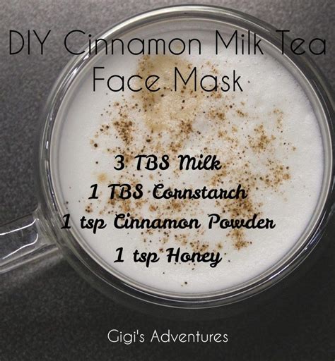 Diy Cinnamon Milk Tea Face Mask For Super Clear And Bright Skin Diy