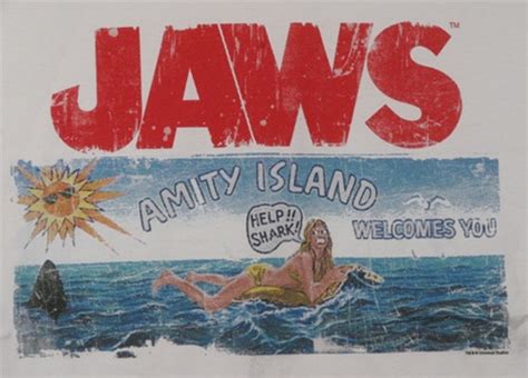 Jaws Amity Island Welcomes You T Shirt Nerdkungfu