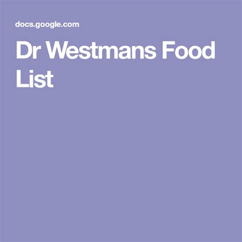 75% fat, 20% protein, and 5% carbs; Dr Westmans Food List (With images) | Food lists