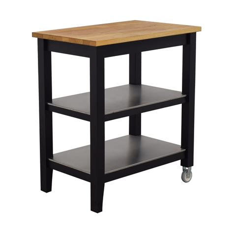 It's a shallow love really. 57% OFF - IKEA IKEA Stenstorp Wood and Black Kitchen ...