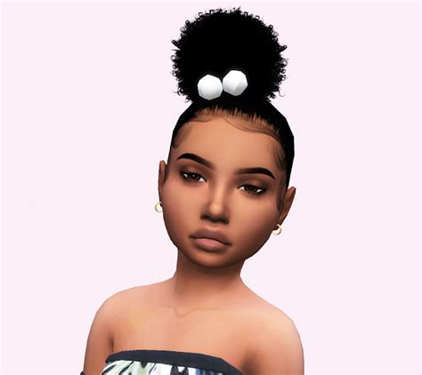 Child Two Puffs In 2021 Toddler Hair Sims 4 Sims 4 Black Hair Sims Hair