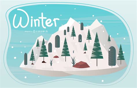 Winter Season Illustration Vector Download