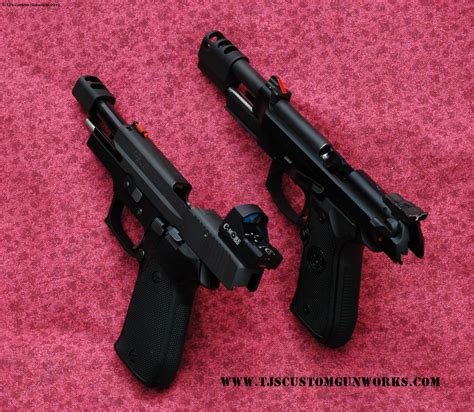Custom Compensated Beretta M992fs And Sig Sauer P220