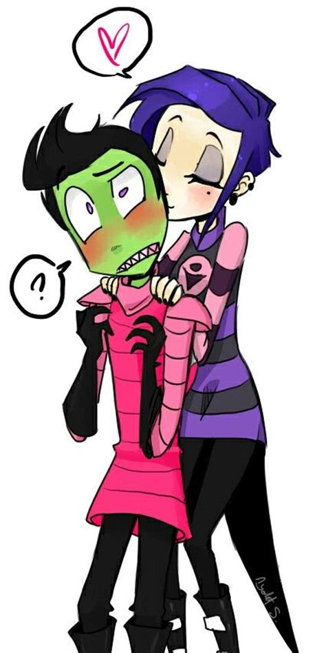 14 Best Cute Couple Zim And Gaz Images On Pinterest Invader Zim Comic Books And Comics