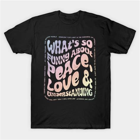 Peace Love And Understanding 2 Elvis Costello T Shirt Teepublic