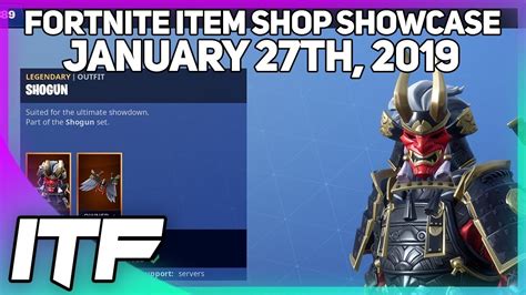 Fortnite Item Shop Shogun Set Is Back January 27th 2019 Fortnite