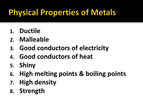Ppt Metals Powerpoint Presentation Free Download Id3547992