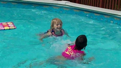 Brooke And Dacee Swimming At Grandma And Grandpas House Youtube