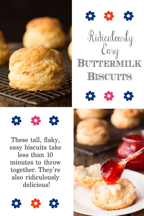 Soft and fluffy buttermilk biscuits are the perfect addition to any meal. Ridiculously Easy Buttermilk Biscuits | Recipe in 2020 ...