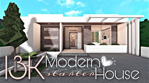 Bloxburg 13k Modern Starter House No Gamepass Youtube Best Home