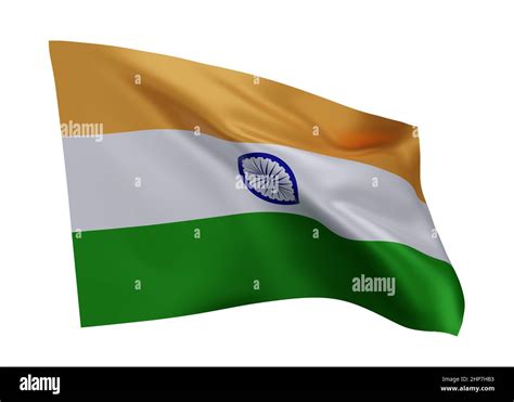 3d Illustration Flag Of India Indian High Resolution Flag Isolated