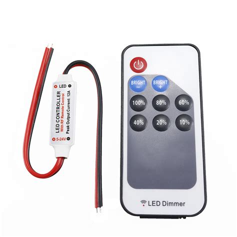 As compared to the halogen and filament lights, the wireless led lights at the ceiling save a lot of energy. DC5-24V LED RF Controller Dimmer 9 Keys Wireless Remote ...