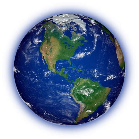 North America On Planet Earth Stock Illustration Illustration Of