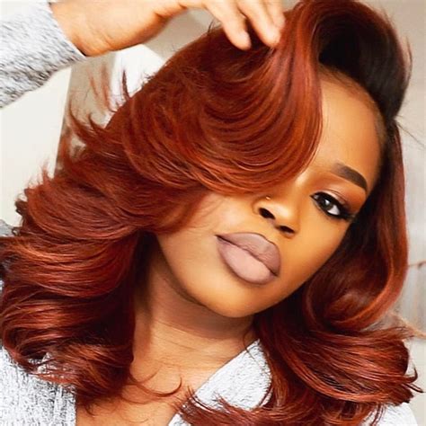 Copper Burnt Orange Hair Color African American Best Hairstyles In