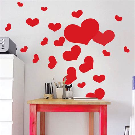 Nursery Room Heart Wall Decals Trendy Wall Designs