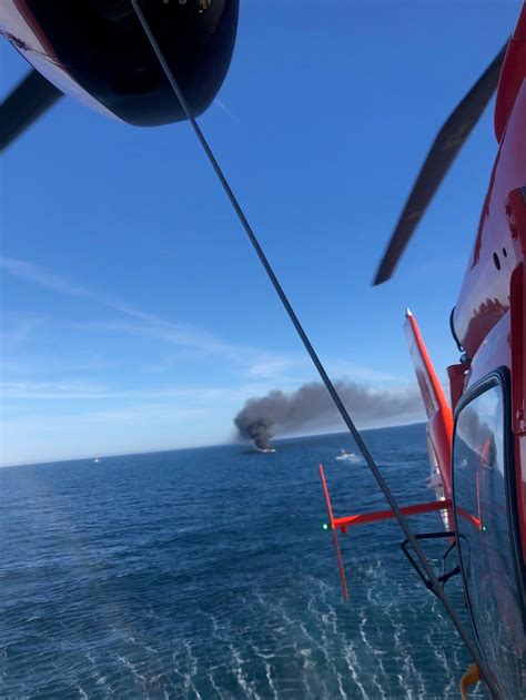 Dvids Images Coast Guard Rescues 2 From Boat Fire Near Barnegat