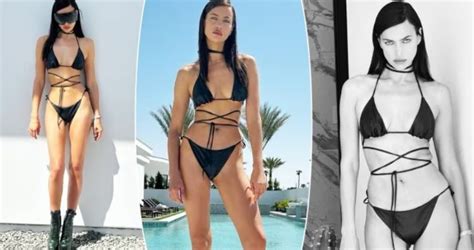 Irina Shayk Oozes Oomph In Scorching Hot Black Bikini 24H Beauty