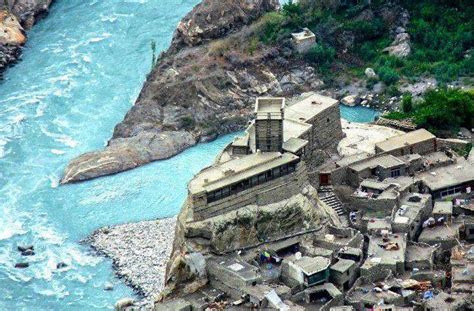 Altit Fort At The Bank Of Hunza River Hunza