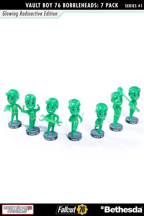 Fallout 76 Vault Boy 76 Bobbleheads Series One Glowing Radioactive