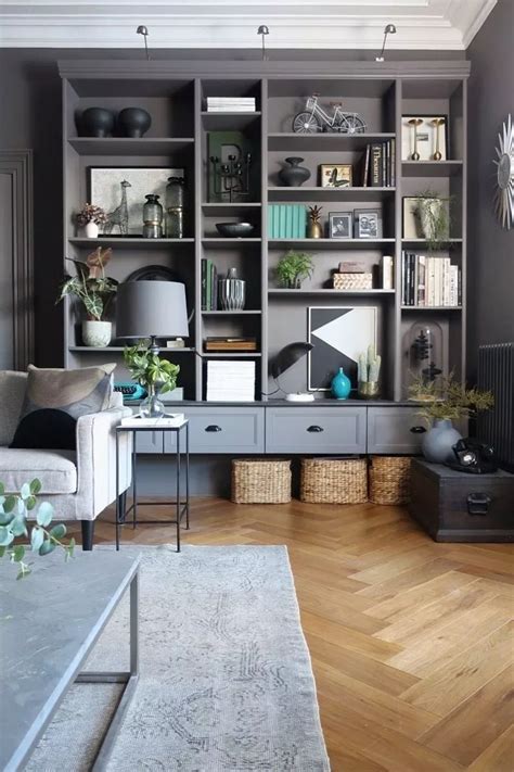 I came up with a solution for my home office that would enable me to use two 80cm and. Ikea Billy Bookcase Built-In Hack | Ikea living room ...