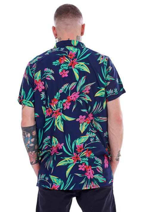 Camicie Hawaiane Da Uomo Multicolore Regolari Taglia Grande Abito
