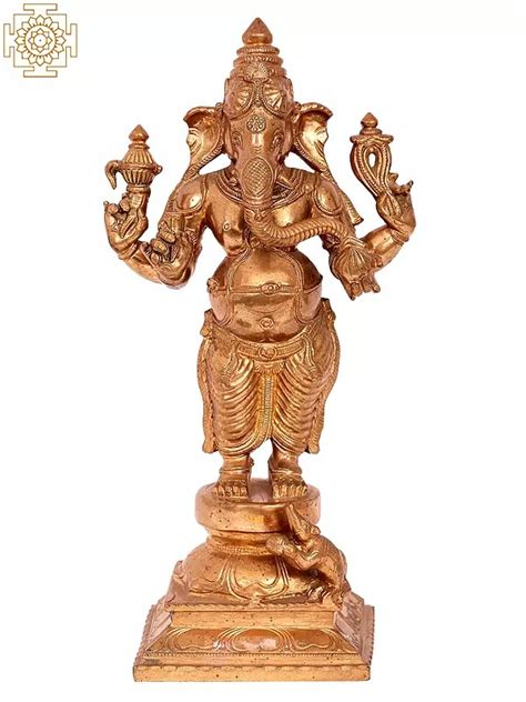 13 Standing Ganesha Madhuchista Vidhana Lost Wax Panchaloha